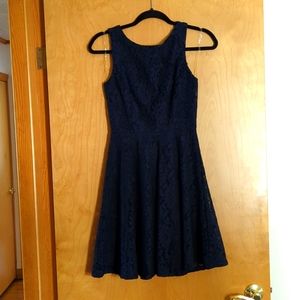 Navy lace dress